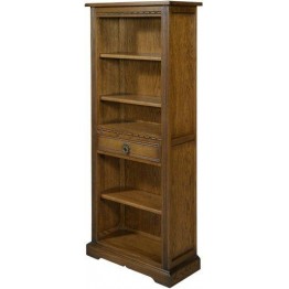 2794 Wood Bros Old Charm Narrow Bookcase with Drawer